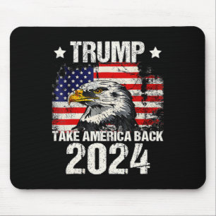 2024 Flag Take America Back Men Women Trump 2024 Mouse Mat