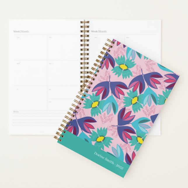 2024 floral green modern crocus spring feminine planner (Display)