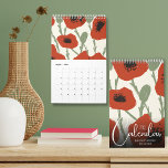 2024 Floral Small  Calendar<br><div class="desc">*CHOOSE YOUR START DATE when ordering! Stylish floral paintings are featured on the months of this single-page small,  medium or large wall calendar. Personalise with your family name or your business name. Great to give out to clients and customers.</div>