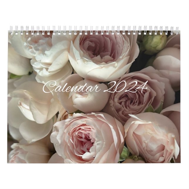 2024 flowers calendar - calendar 2024 (Cover)