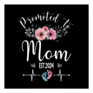 2024 Funny With Floral Mother Day Poster