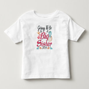 2024 Going to be a Big Sister - Dinosaur Toddler T-Shirt