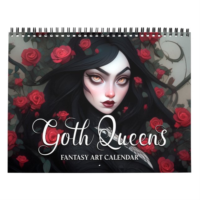 2024 Goth Queens Fantasy Art Calendar (Cover)