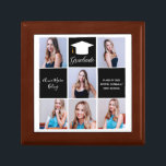 2024 Graduate Photo Collage Custom Graduation Chic Gift Box<br><div class="desc">A classy custom senior graduate photo collage graduation gift box with elegant red squares for a high school senior graduating with the class of 2024. Customise with your senior portrait pictures, school name and graduating class under the elegant calligraphy for a great personalised graduation present. It features a 6 photograph...</div>