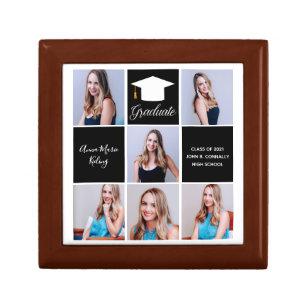 2024 Graduate Photo Collage Custom Graduation Chic Gift Box