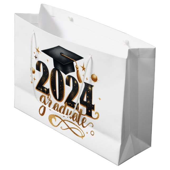 2024 Graduation  Large Gift Bag (Front Angled)