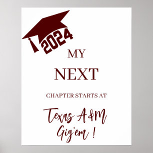 2024 Graduation poster Texas A&M 