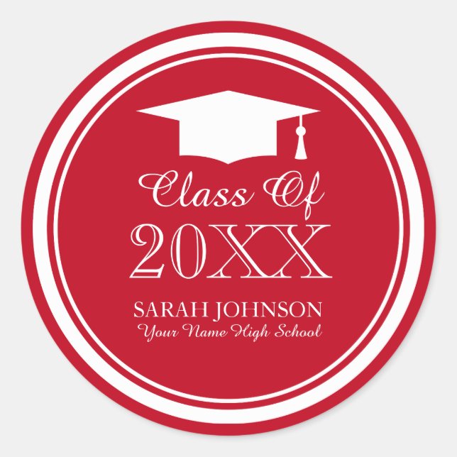 2024 Graduation stickers | Custom graduate seals (Front)