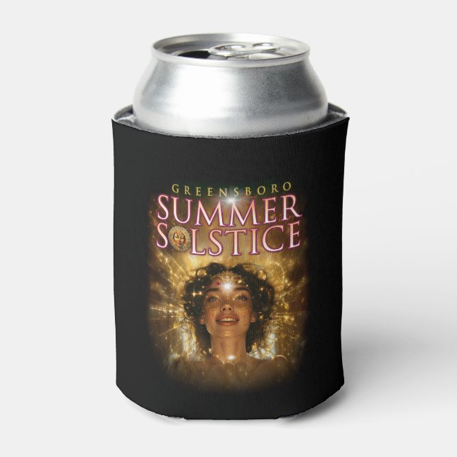 2024 Greensboro Summer Solstice Festival Souvenir Can Cooler (Can Front)
