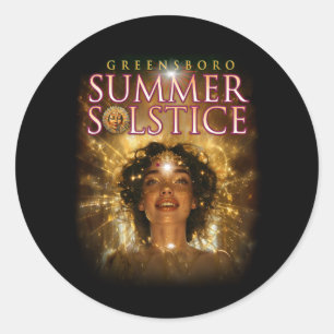 2024 Greensboro Summer Solstice Festival Souvenir Classic Round Sticker