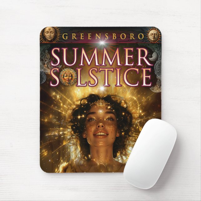 2024 Greensboro Summer Solstice Souvenir Mouse Mat (With Mouse)