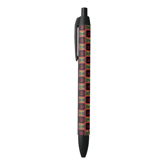 2024 GRENADA 50th Anniversary Independence Black Ink Pen (Top (Vertical))