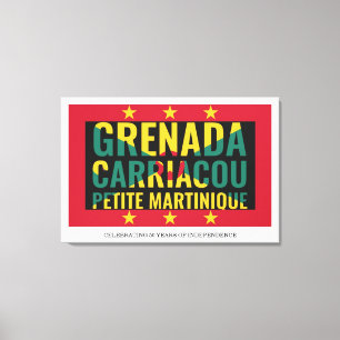 2024 GRENADA 50th Anniversary Independence Canvas Print