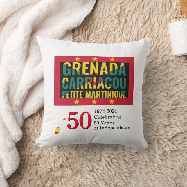 2024 GRENADIAN 50th Anniversary Independence Cushion (Blanket)