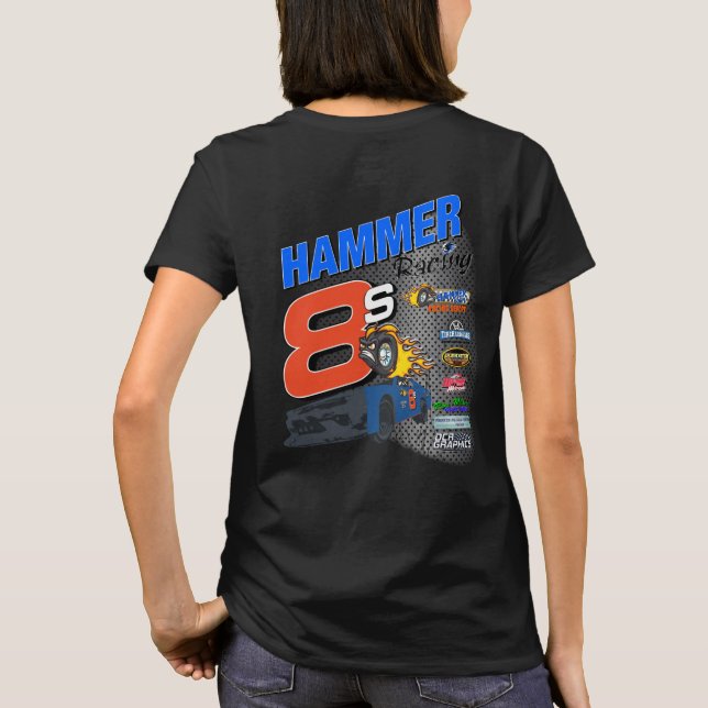 2024 Hammer Racing Womens Tee Shirt (Back)