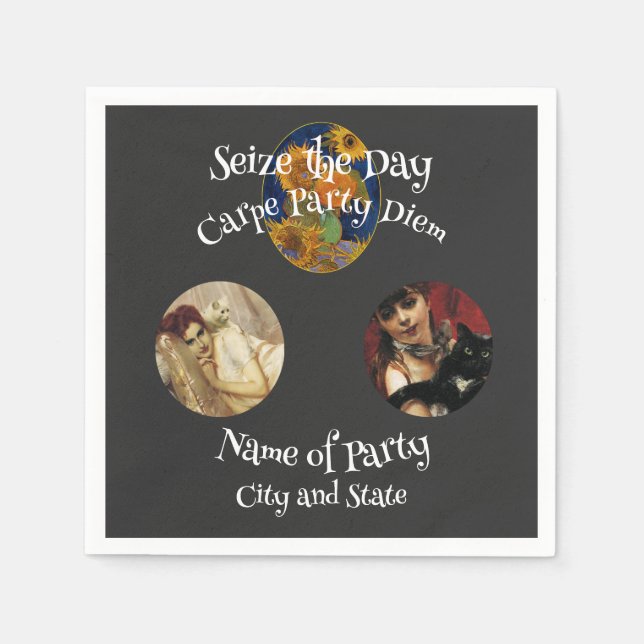 2024 Happy Hour Bachelor Bachelorette Retirement Napkin (Front)