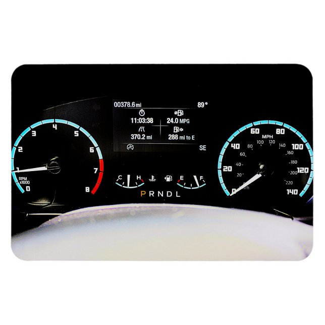 2024 High Tech Car Dashboard Refrigerator Magnet (Horizontal)