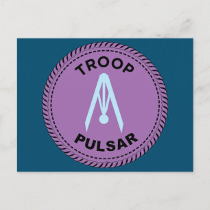 2024 IGGPPCamp Troop Pride Compass Poscard Postcard