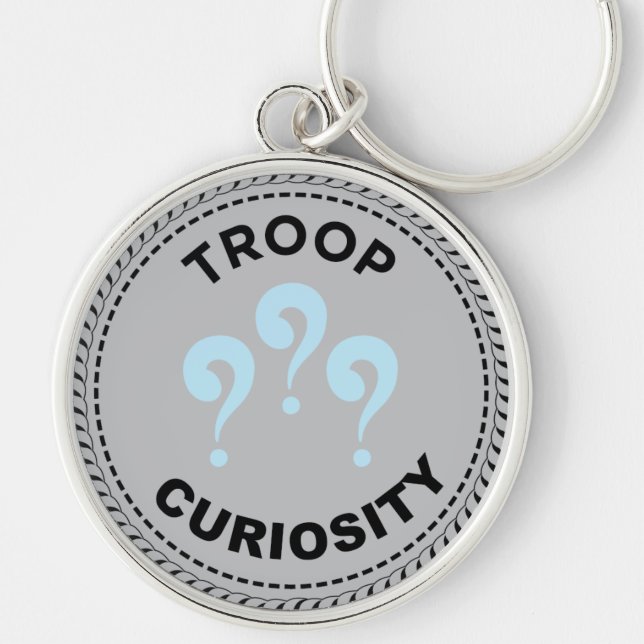2024 IGGPPCamp Troop Pride Questions Keychain (Front)