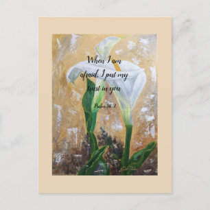 2024 JW year text Psalm 56:3  Postcard