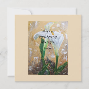 2024 JW year text Psalm 56:3  Thank You Card
