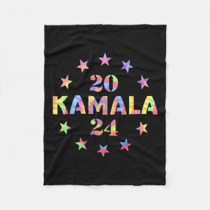 2024 Kamala Harris For President Distressed Tie-dy Fleece Blanket