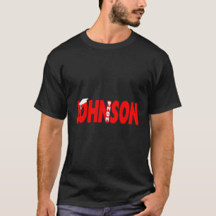 2024 Last Name Team Johnson Family Graduation Red T-Shirt