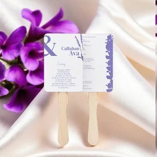 2024 Lavender Blooms Hand Fan