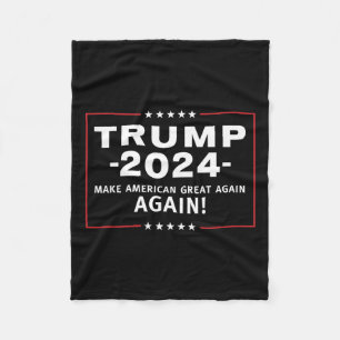 2024 Make America Great All Over Again Magaa  Fleece Blanket