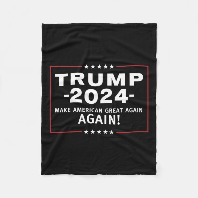 2024 Make America Great All Over Again Magaa  Fleece Blanket (Front)