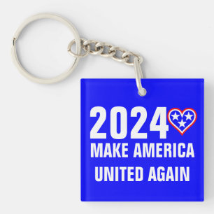 2024 MAKE AMERICA UNITED AGAIN Keychain