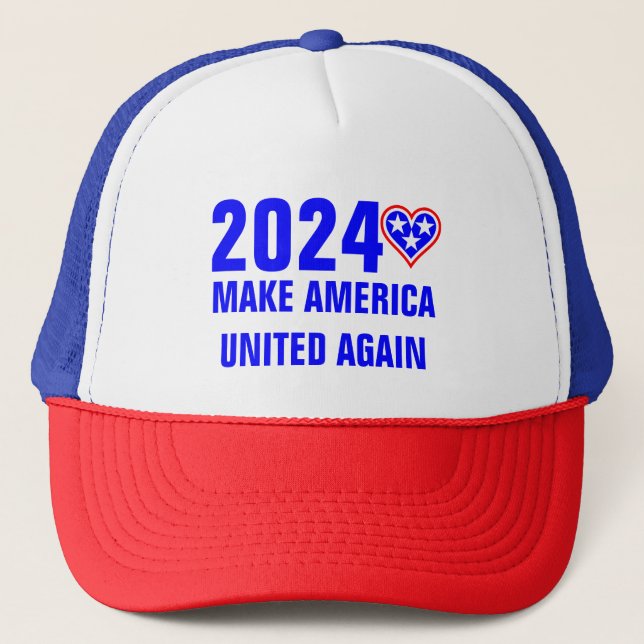2024 MAKE AMERICA UNITED AGAIN TRUCKER HAT (Front)