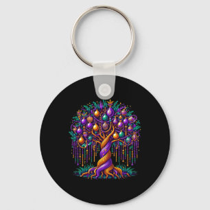 2024 Mardi Gras Tree Beads New Orleans Festival Be Key Ring