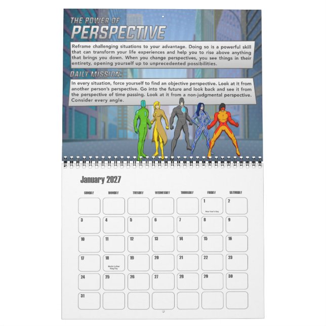 2024 Master Your Superpowers Calendar (Jan 2027)
