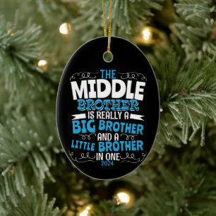 2024 Middle Brother - New Big Brother Ceramic Tree Decoration