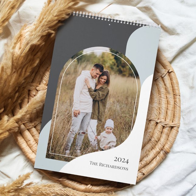 2024 Minimal Arch family Photos Stylish Template Calendar (2024 Minimal Arch family Photos Stylish Template Calendar)