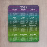 2024 Modern Abstract Calendar Vertical Mouse Mat<br><div class="desc">A modern painting with a 2024 calendar. A colourful business item for the New Year. A exciting option for a calendar background instead of a solid colour.</div>