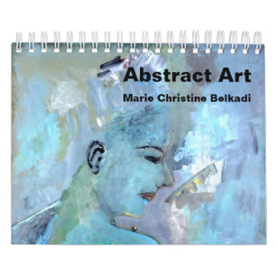 2024 Modern Abstract Colourful Art Painting Decor Calendar