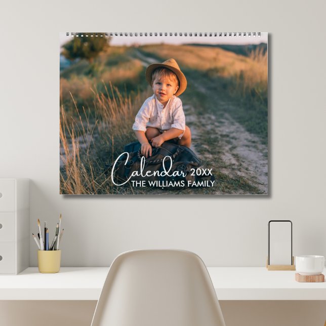 2024 Modern Custom Photo Create Your Own Family Calendar (Creator Uploaded)