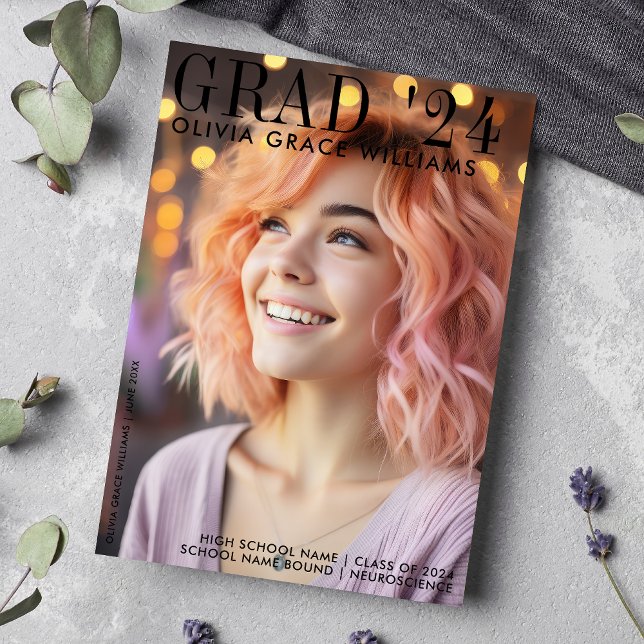 2024 Modern Magazine Overlay Graduation Announcement (Creator Uploaded)