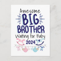 2024 New Big Brother Waiting for Baby Sibling