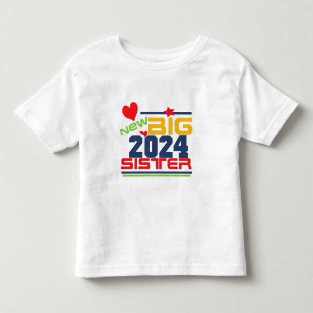 2024 New Big Sister T-shirts (Front)