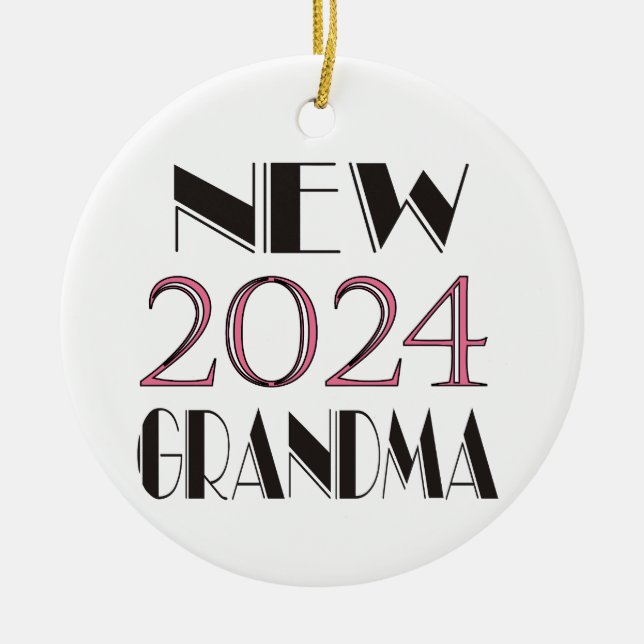 2024 New Grandma Ornament (Front)