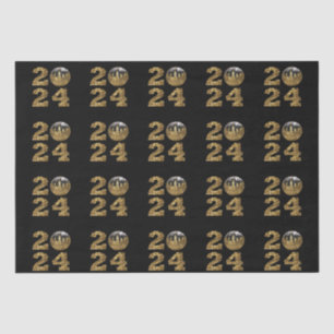 2024 New Year-Ball-NYC Gold- Tissue Paper