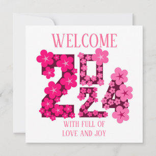 2024 NEW YEAR GREETING MOM DAD SISTER BROTHER BOSS HOLIDAY CARD