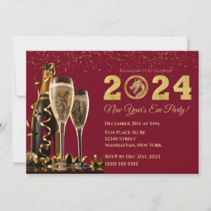 2024 New Year's Eve Party-Chinese Dragon- Invitation