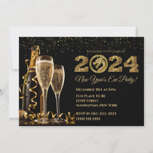 2024 New Year's Eve Party-Chinese Dragon- Invitation