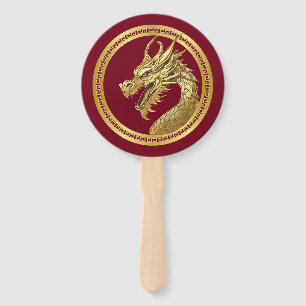 2024 New Years Eve Party-Chinese New Year-Dragon- Hand Fan