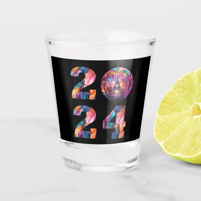 2024 New Years Eve Party-Paris- Shot Glass (Front)