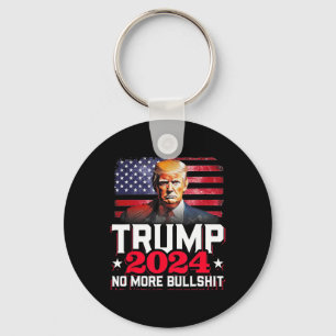 2024 No More Bull America Flag  Key Ring